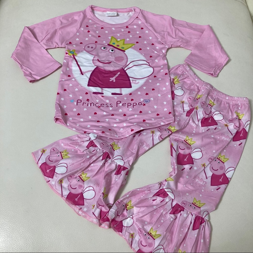 Peppa pig cute pink pants set - Picture 3 of 5